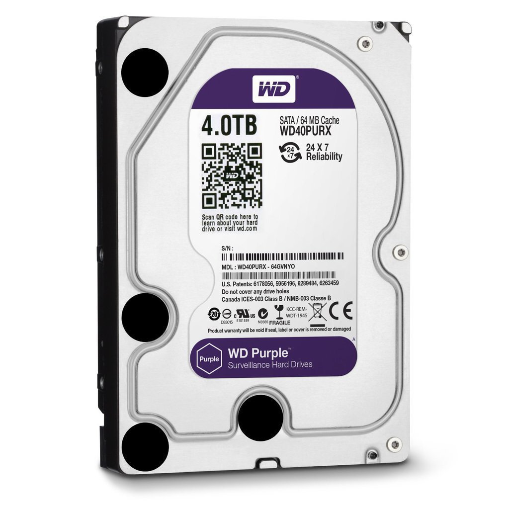 HDD 4TB WD40PURX ΣΚΛΗΡΟΣ ΔΙΣΚΟΣ WESTERN DIGITAL