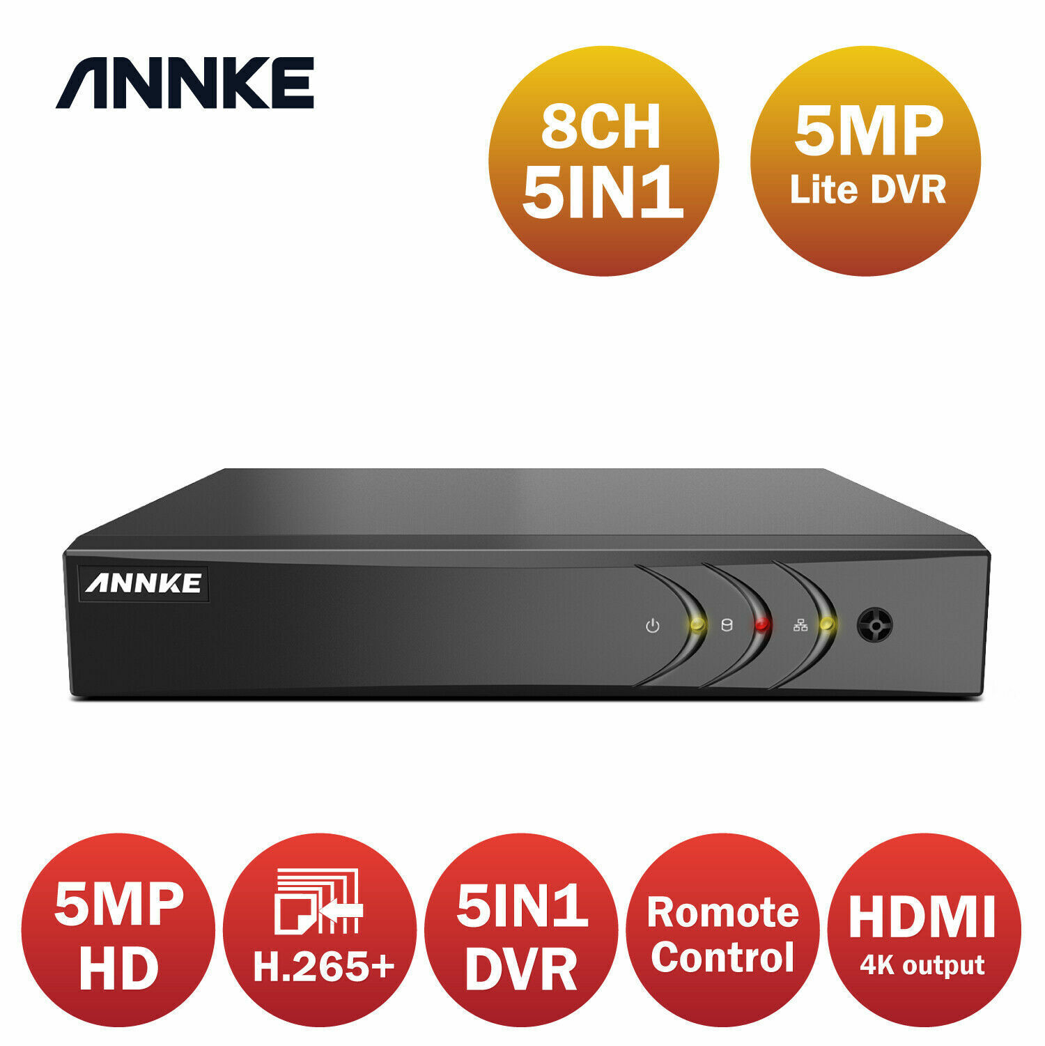 ANNKE 8 + 2 IP channel DVR Καταγραφικό 5MP DW81KD