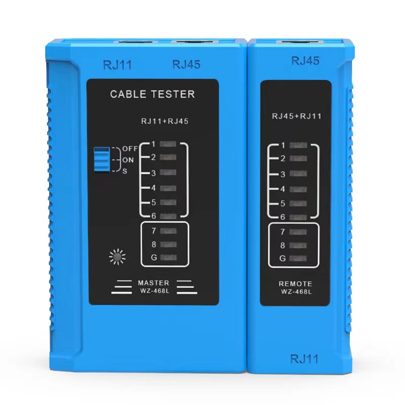 OEM Network tester Έλεγχος δικτυακών καλωδίων RJ45 και RJ11 N-WZ-468L BLUE