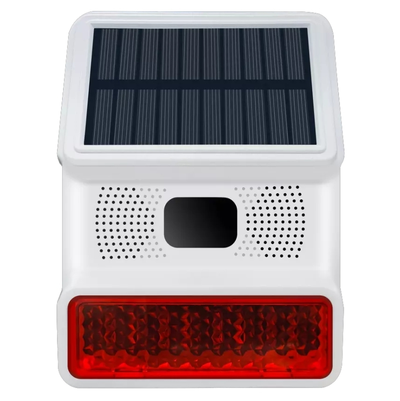 PGST PE-523 Wireless Solar Outdoor Siren  433MHz with Bright & sound notification WI-FI