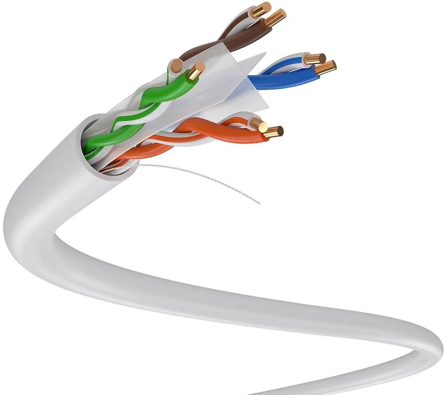 CAT6 U/UTP Καλώδιο Δικτύου Ethernet cable white 1m Λευκό