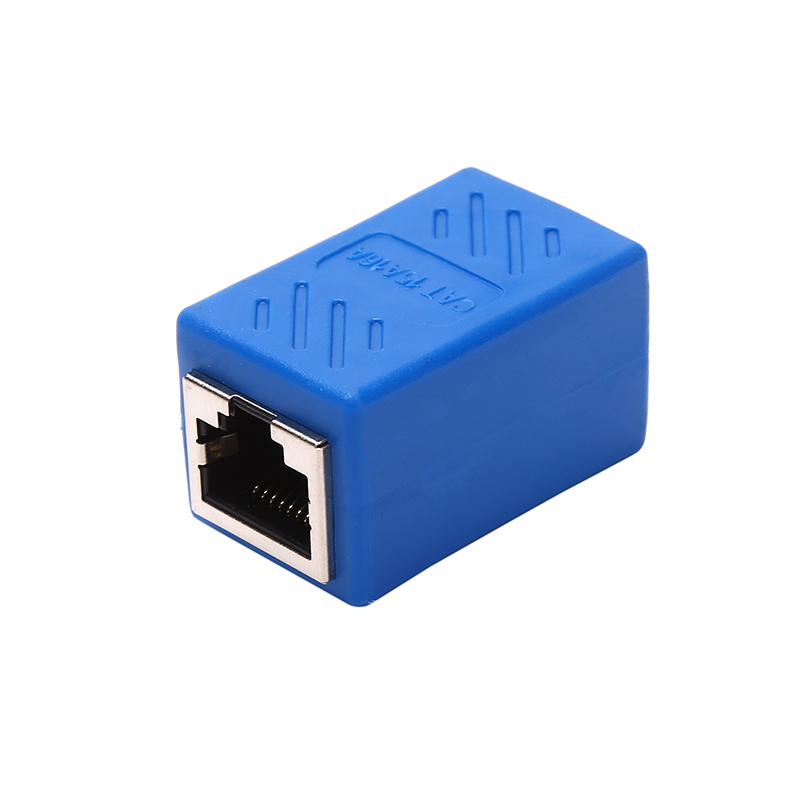 RJ45 Connector Network Cable Adapter Shielded CAT5 CAT5e CAT6 CAT7 BLUE