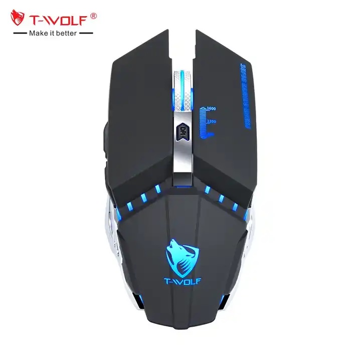 T-Wolf Q15 Gaming mouse Ποντίκι 1600 DPI TWQ15B Black