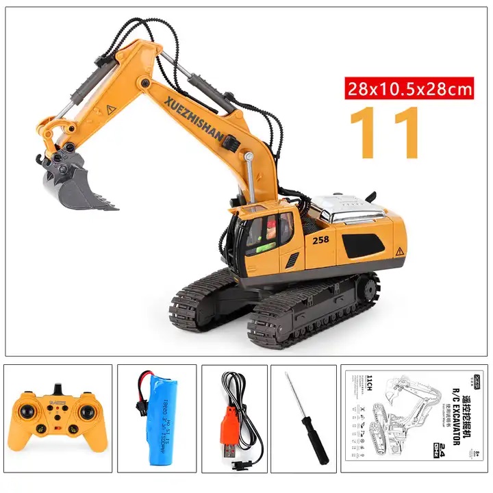 Τηλεκατευθυνόμενος Εκσκαφέας 1/20 RC excavator Yellow BC1035