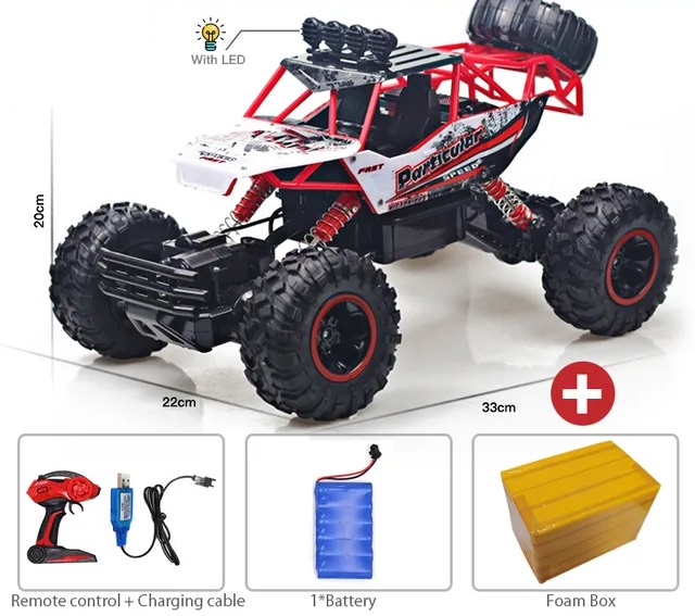 Τηλεκατευθυνόμενο Αυτοκίνητο Stunt 1:12 2.4Ghz RC RED 4WD Big monster car buggy OFF-ROAD