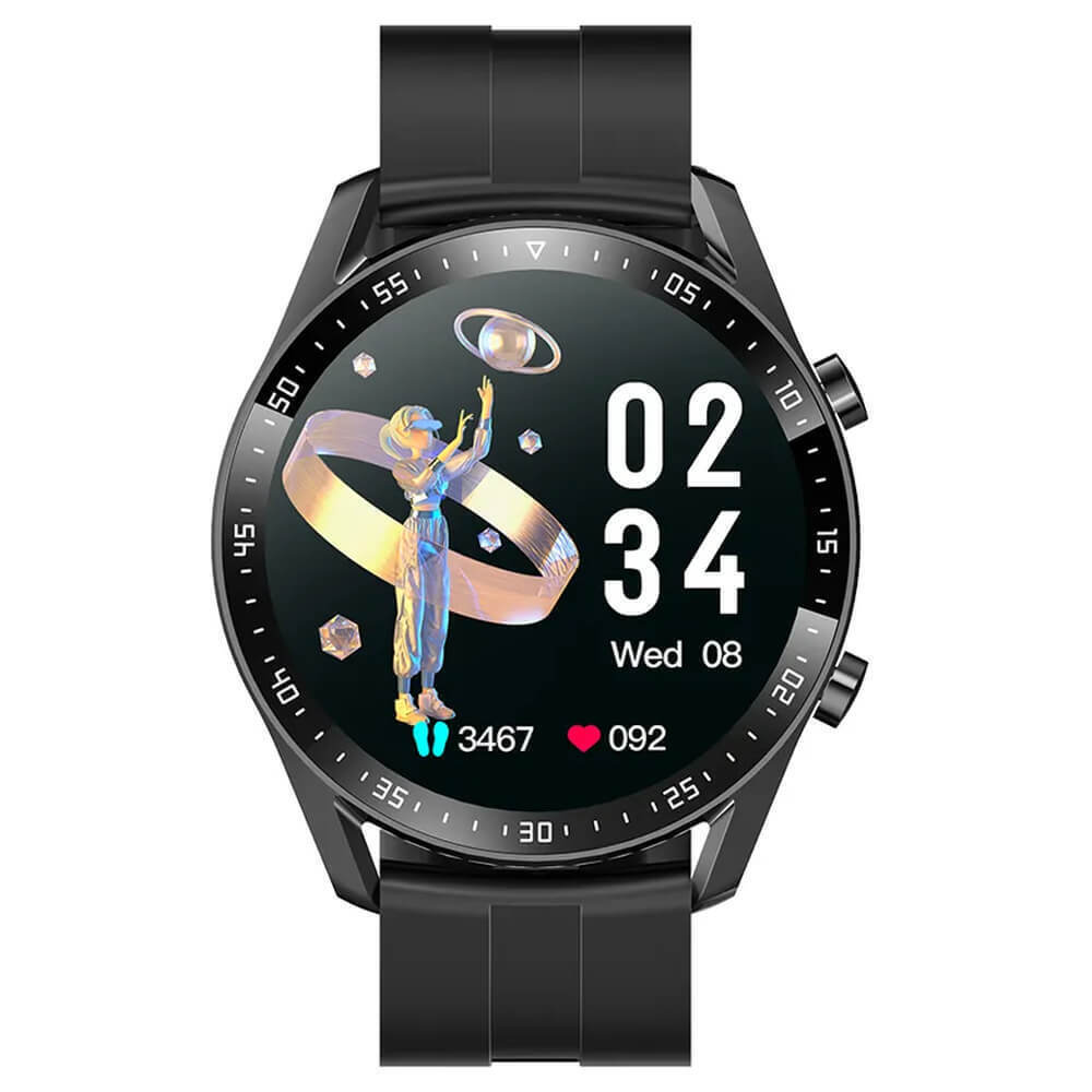 Smartwatch C300 46mm C300BS Black Silicone