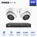 ANNKE N48PAW POE NVR IP 8MP 2 TURRET CAMERAS ΕΞΩΤΕΡΙΚΕΣ I91BM 2.8mm