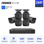 ANNKE CCTV 8CH 5MP DVR + 6  2MP BULLET Cameras ΕΞΩΤΕΡΙΚΕΣ FULL SET DW81KD-C51GR06