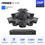 ANNKE CCTV 16CH 5MP DVR + 8  2MP BULLET Cameras ΕΞΩΤΕΡΙΚΕΣ FULL SET DW61LD-CT1GR08