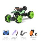 Τηλεκατευθυνόμενο Αυτοκίνητο Stunt 2.4Ghz RC GREEN climbing car with lights