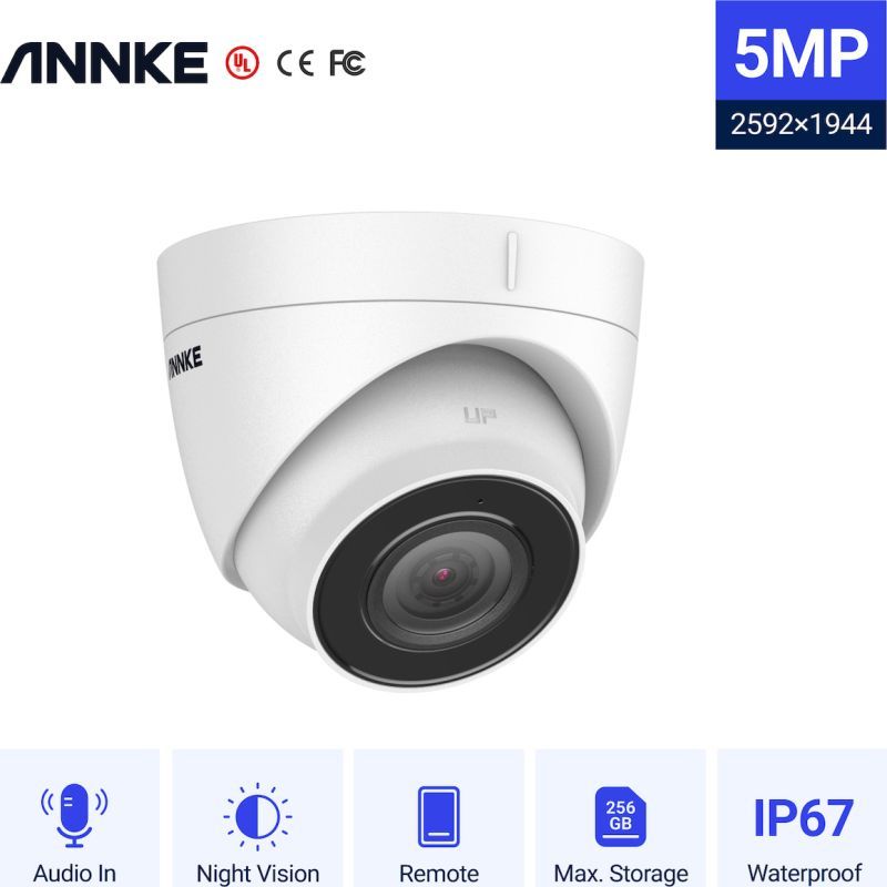 Φωτογραφία από ANNKE I51DS01 5MP 3K 2.8mm IP POE TURRET camera με μικρόφωνο