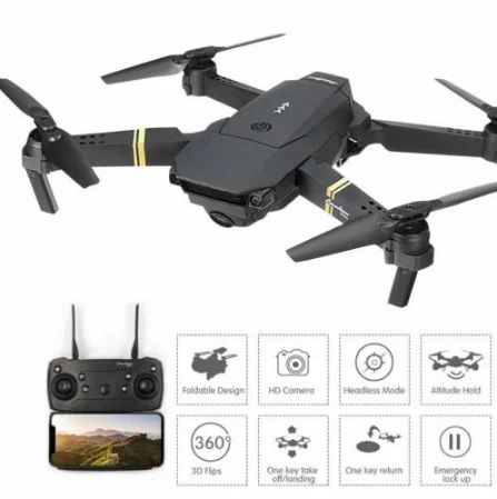 Φωτογραφία από E58 Pro RC Smart Drone 2K HD Camera BLACK