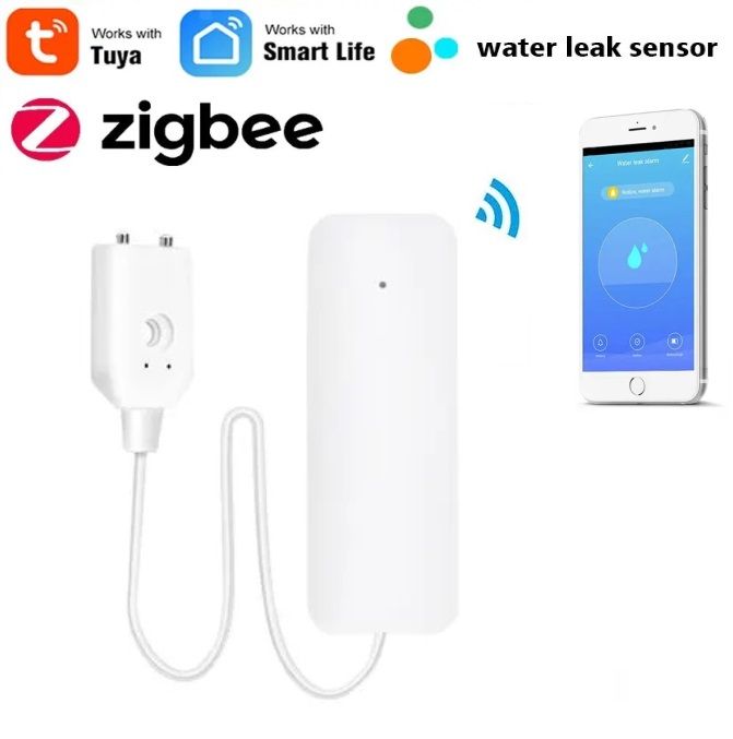 Φωτογραφία από Tuya Smart life Zigbee WiFi Αισθητήρας Πλημμύρας Μπαταρίας water leak sensor 898ZT